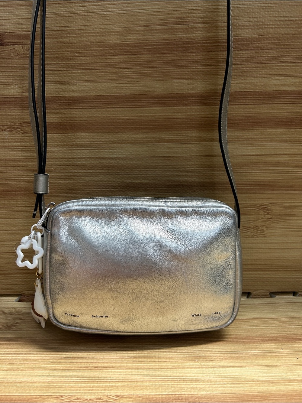Proenza Schouler White Label Watts Silver Leather 150th Exclusive Camera Bag